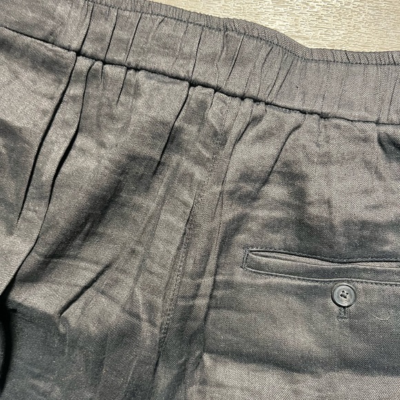 VINCE Black Linen blend Pants- Small - Picture 7 of 13